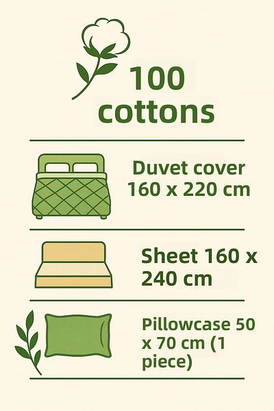 Evimcim 100% Cotton Single Quilted Duvet Cover Set Gray Patterned Luxury Box
