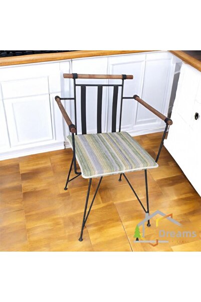 DÜŞLER EV TEKSTİLİ 40x40, galben, verde, cu dungi, rezistent la apa si la pet...