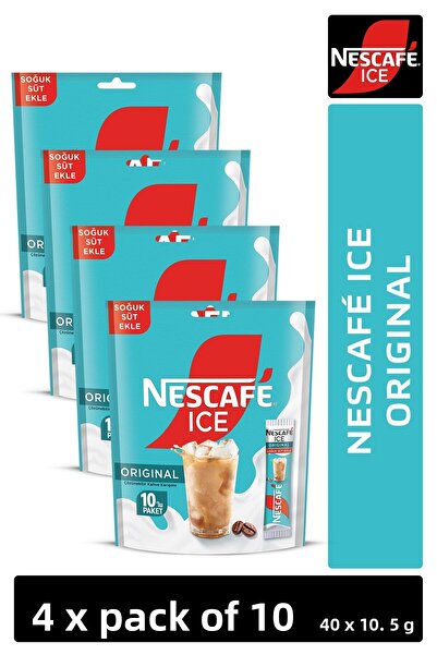 Nescafe Ice Original Soluble Coffee 10,5g 10 Pack 10X4