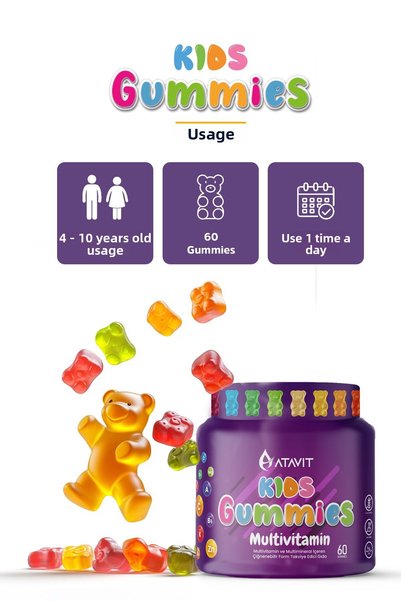 Atavit Gummies Multivitamin Kids 60 Chewable Forms