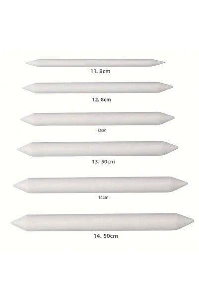 Sanathobi Bețe pentru amestecarea schițelor, tortillion, gumă pentru creion negru, umbrire, tonare-Set 6 buc.