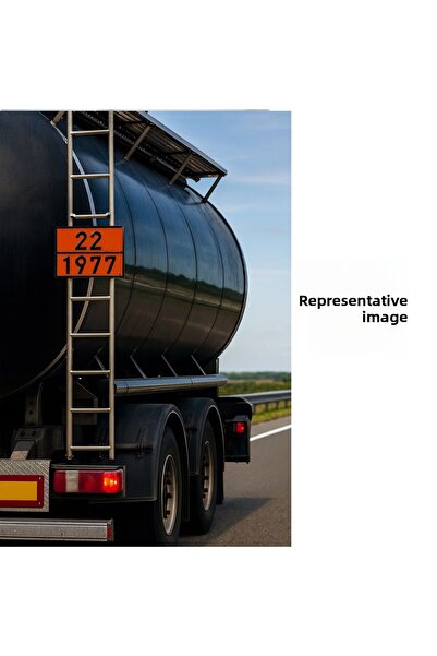 Badem10 Metal 40X30 cm Sheet (1 Piece) 22-1977 Liquid Nitrogen Warning Sign Aluminum Transportation Dangerous Goods