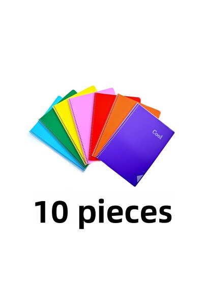 KESKİN COLOR 10 قطع A4 72 YP.PAPER PP KP.SPIRAL COOL دفتر