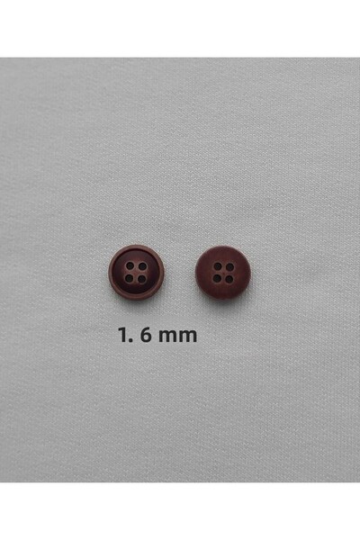 Tasarım زر بوليستر بني قطر 1.6 ملم 20 قطعة