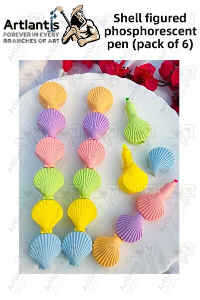 Artlantis Stilo pentru evidențiere Oyster Highlighter 1 pachet 6 culori Stilo...