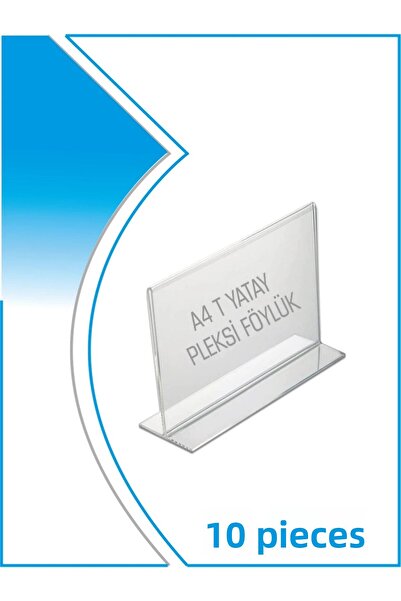 KrcDisplay Kıraç Reklam A4 (21x30) Επιτραπέζια θήκη τύπου Τ Οριζόντια θήκη γι...