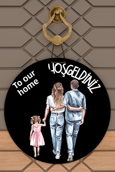 Dormot زخرفة باب عصرية بخلفية سوداء، زخرفة باب خارجية للعائلة في فصل الشتاء