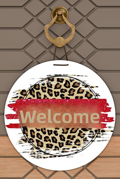 Dormot Μοντέρνα ψηφιακή εκτύπωση Κόκκινο στολίδι με μοτίβο λεοπάρδαλης