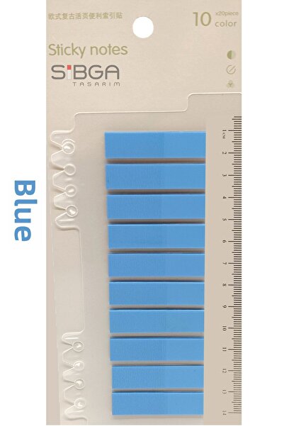 sibga tasarım Transparent Blue Color Postit Post-It Post It. Bookmark Bookmark Postit Sticker Note Paper