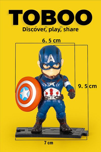 shop Chibi Captain America Figure 9,5 cm – Avengers Collection Figure V1