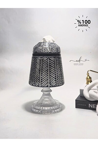 AKDEN STORE حامل مناديل المائدة المزخرف بالكريستال / حامل مناديل تقديم منظم للدعوات