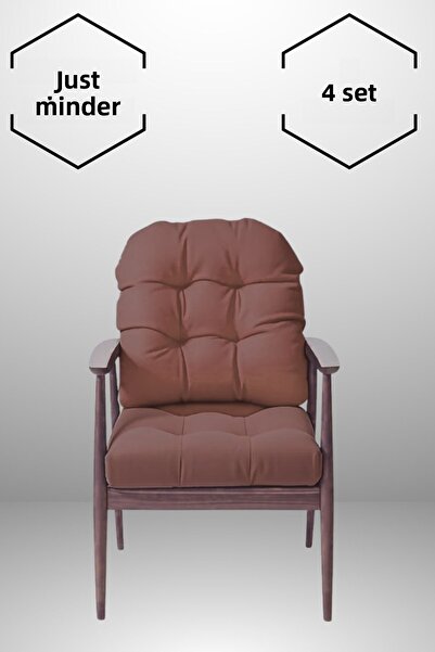 MoMMe Pernă pentru scaun 45x45 CM pentru șezut și spătar (4 SETURI) MARO