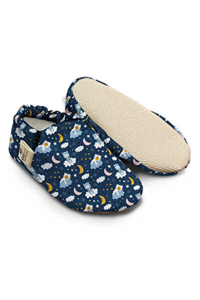 Kokopatik نعل غير قابل للانزلاق، أحذية منزلية من القطن العضوي، أحذية منقوشة ل...