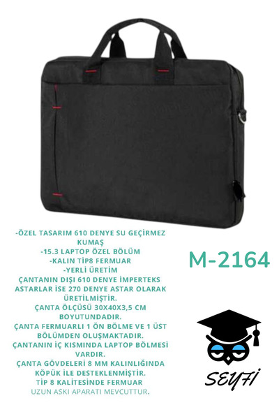 SEYFİKİRTASİYE Document Notebook High School Middle School Primary School University Travel Bag 1St Class Waterproof Fabric