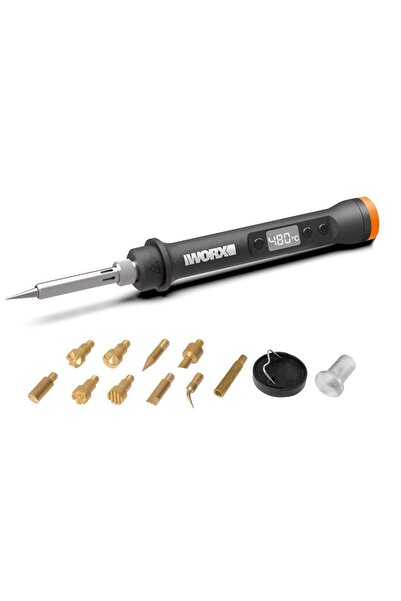 Genel Markalar WX744.9 MAKERX 20Volt Profesyonel Dijital Lehim Tabancası + 12...