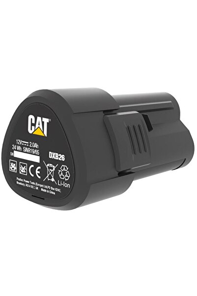 Cat DXB26 12Volt 2.0Ah. Li-ion Yedek Akü