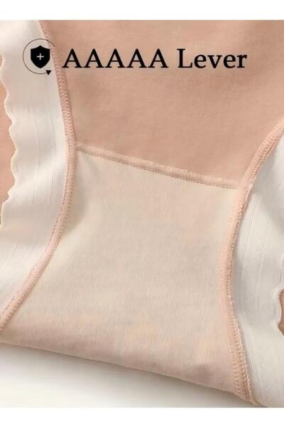 Generic 4-piece Set Women's Briefs Mid-rise Cotton Briefs High-stretch Briefs Soft Full Coverage