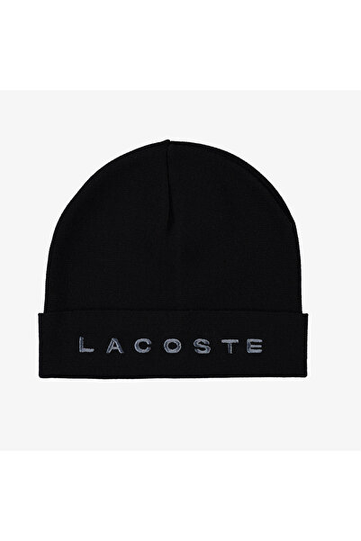 Lacoste Чоловіча вовняна шапка з принтом, темно-синя