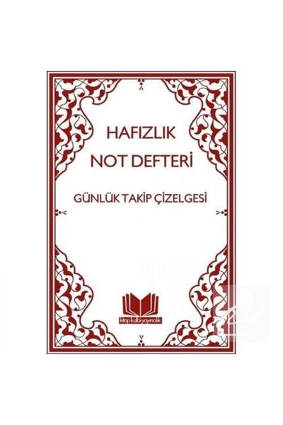 Kitap Kalbi Yayıncılık Hafızlık Not Defteri Günlük Takip Çizelgesi (Çanta Boy)