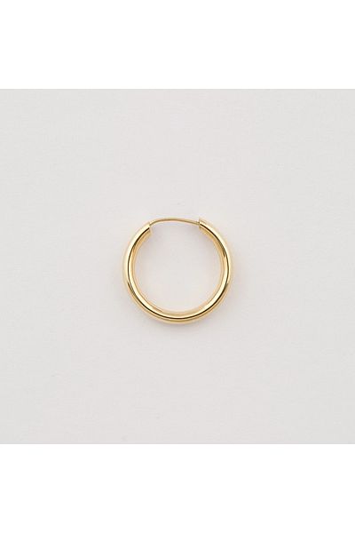 Sandra Ferretti Round Piercing-Type Earrings in 14K Yellow Gold, 0.88g