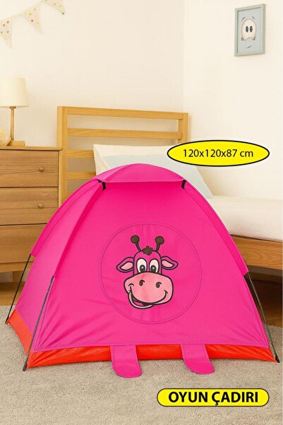 DEMPOWER Katlanabilir Çocuk Oyun Çadırı İnek Desenli