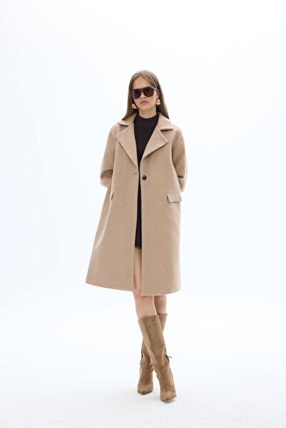 SevdeUgur Γυναικείο παλτό από βιζόν κασμίρ / συλλογή Sevdeuğur