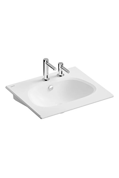 VitrA Lavabo, Frame, Etajerli, 60 cm, Beyaz (Entegre Temassız Sıvı Sabunluk D...