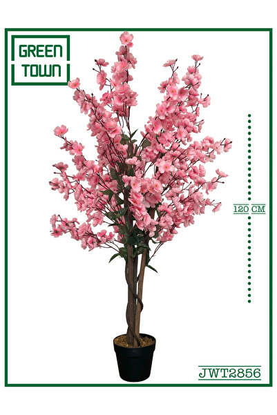 GREEN TOWN اشجار لامى وردى الصناعية -120cm