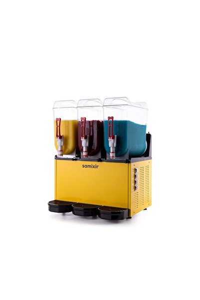 Samixir Triple Üçlü 12+12+12 Lt Slush Buzlaş Karlamaç Makinesi SLUSH-36-Y