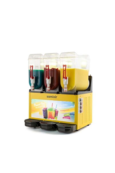 Samixir Triple Allure Üçlü 12+12+12 Lt Slush Buzlaş Karlamaç Makinesi SLUSH-3...
