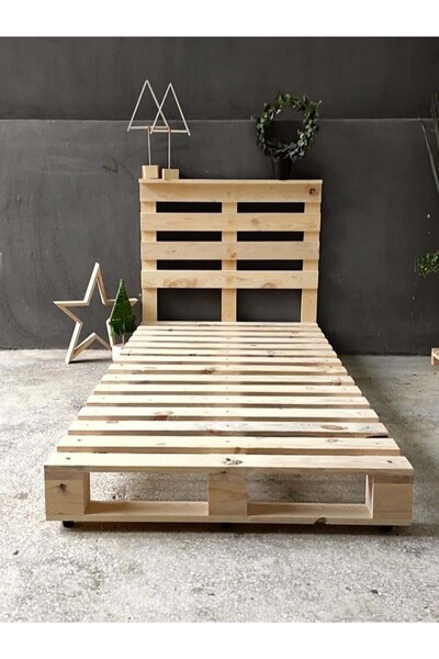KÜTÜKhouse Palet Yatak Tek Kişilik 90x200 cm