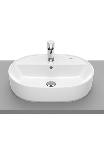 Roca The Gap Round Tezgah Üstü Lavabo Beyaz 550 x 400 mm