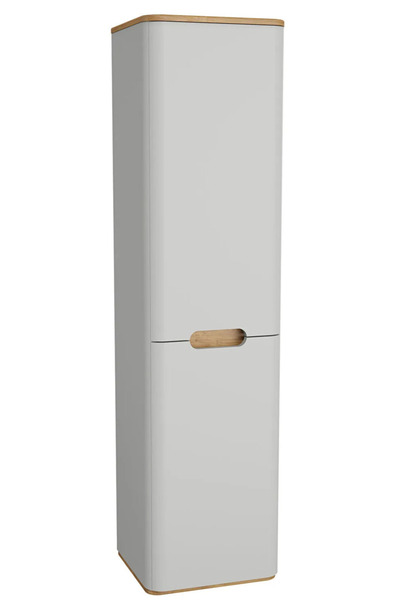 VitrA Sento Çamaşır Sepetli Boy Dolabı, Ayaksız, Sol, Mat Açık Gri, 66004