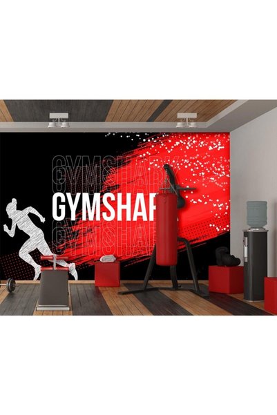 Özen Duvar Kağıtları Spor Salonu Özel Tasarım Yazılı Duvar Kağıdı