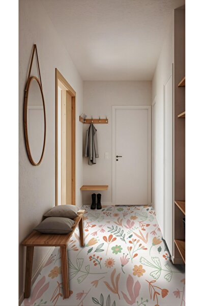 DECOMALL Code 118 Suya Dayanıklı Mutfak Banyo Zemin Mermer Mobilya Fayans Yapışkanlı Folyo Kaplama