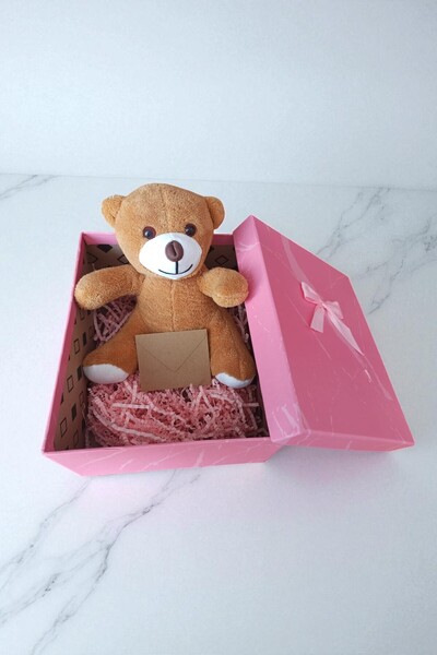 hediye Cute Plush Teddy Bears 25cm (Premium, in Gift Box, Note Writable)