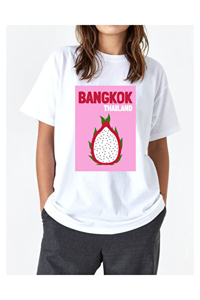 Tubinyoo تي شيرت مطبوع كبير الحجم من بانكوك