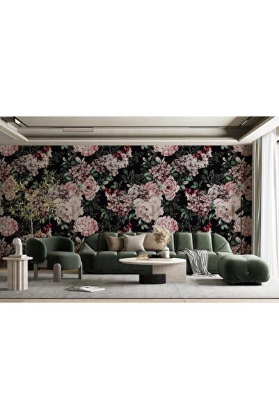 Özen Duvar Kağıtları Siyah Zemin Soft Duvar Kağıdı