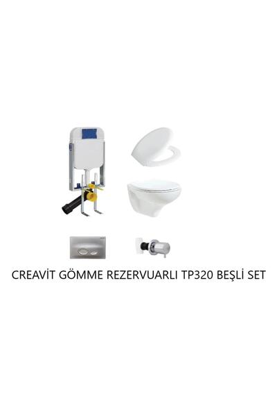 Creavit GR5001 - Tp320 Gömme Rezervuar Seti 5 PARÇA ORJİNAL SET