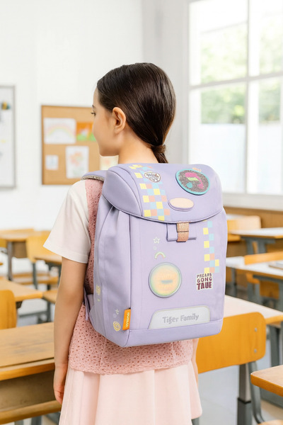 TOYFEST Lighted Purple School Bag