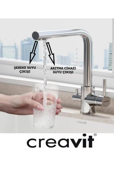 Creavit Su Arıtma Çıkışlı Mutfak Evye Bataryası Armatürü DW8700