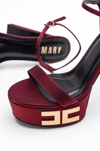 Tasarım Huceste Kadın Topuklu Bilekten Kemerli Platform Topuk Ayakkabı