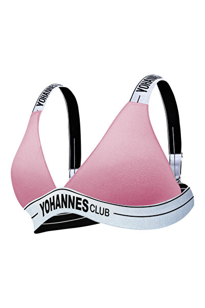 Yohannes Club Kadın, Lastik Askılı Pamuklu Sütyen, Gün Boyu Rahatlık Sağlayan Sütyen, Pudra