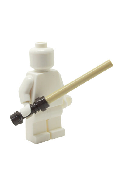 LEGO Original Minifigure Star Wars Lightsaber Anakin Skywalker Palpatine Brown Handle Tan Sword 2Pcs