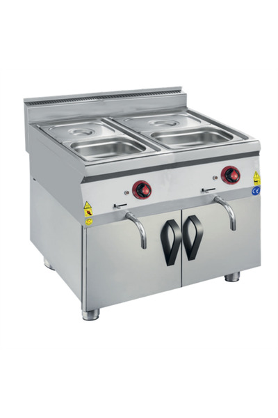 Csa İnox CSA Karacasan 900 Seri Dolaplı 80 cm 2' li Elektrikli Sos Benmari Ma...