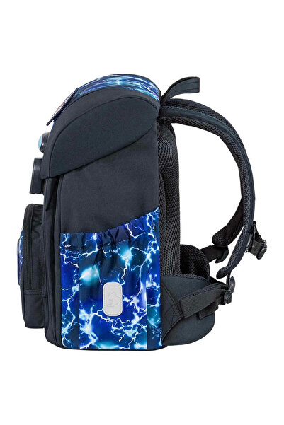 TOYFEST Lighted Blue Black School Bag
