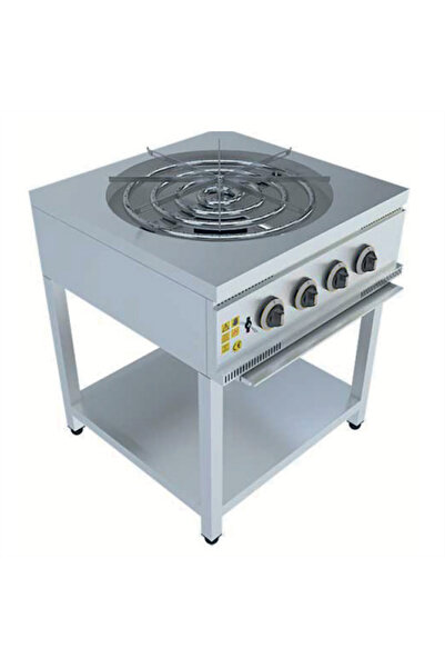 Csa İnox CSA Karacasan Taban Raflı 70 cm Tek Gözlü Tüplü Künefe Ve Börek Ocağı