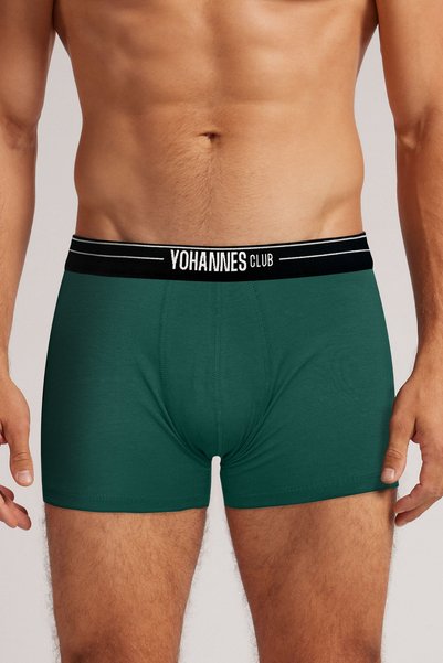 Yohannes Club Men'S, Special Separator Cotton Boxer, Long-Lasting Separator Protection, Single, Green