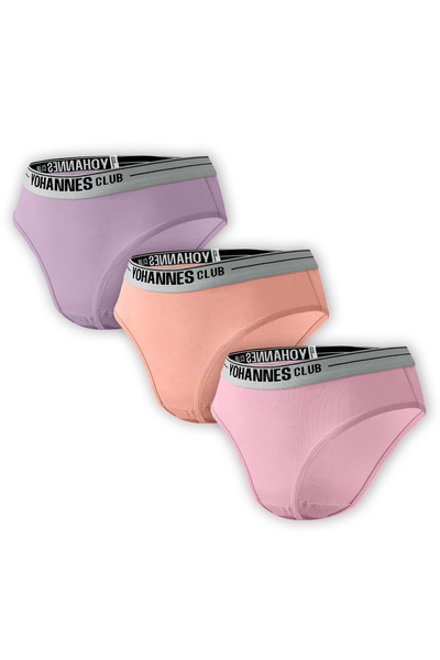 Yohannes Club Дівчача бавовняна трусики, 3 штуки в упаковці, м'яка та еластич...