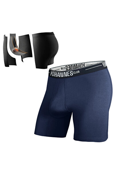 Yohannes Club Boxeri din bumbac pentru bărbați, cu separator special, protecț...